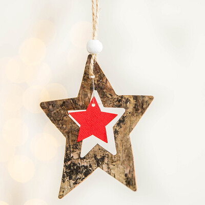 

Toponeto Rustic Merry Christmas Tree Decor Felt Wooden Pendant Xmas Hanging Ornaments
