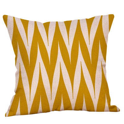 

JPGIF Mustard Pillow Case Yellow Geometric Fall Autumn Cushion Cover Decorative