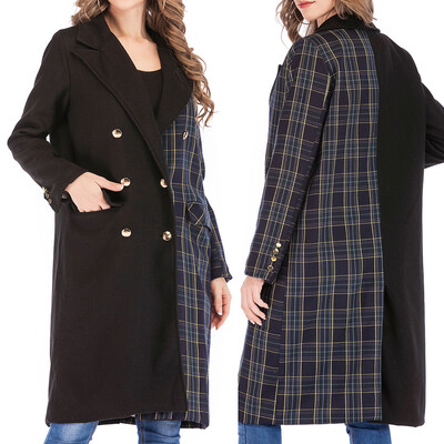 

Toponeto Winter Lady Womens Warm Faux Splice Zipper Coat Jacket Outerwear