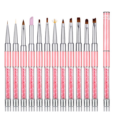 

〖Follure〗12pcs UV Gel Nail Painting Drawing French Tips Manicure Pen Brush Design
