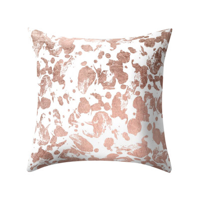 

〖Follure〗Rose Gold Pink Cushion Cover Square Pillowcase Home Decoratio