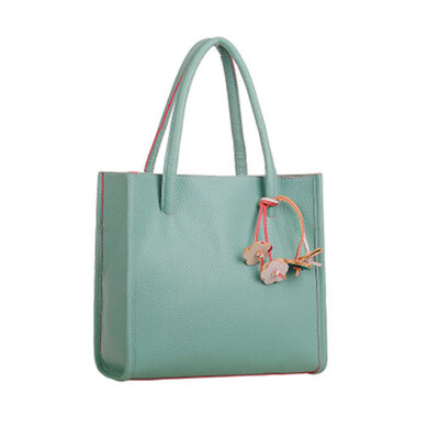 

Women PU Leather Handbags Luxury Designer Ladies Shoulder Bag Candy Color FlowerTotes Floral Shopping Bags Sac A Main YJ
