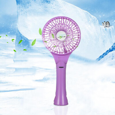 

Portable USB Rechargeable Handheld Fan Desktop Clip Cooling Fan with Adjustable Wind Speed for Baby Stroller Home Office Purple