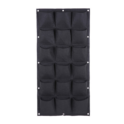 

Green Wall 18 Pockets Planting Bag Pocket Vertical Wall Planter Garden Balcony Plant Grow Bag Gardening Accessory