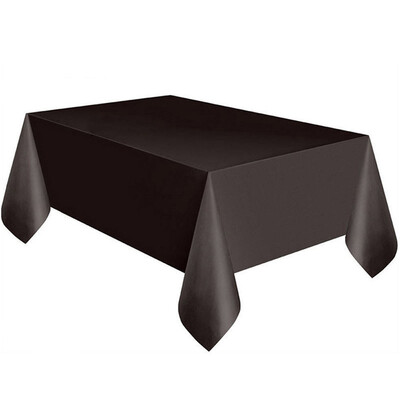 

Gobestart Large Plastic Rectangle Table Cover Cloth Wipe Clean Party Tablecloth Covers BK