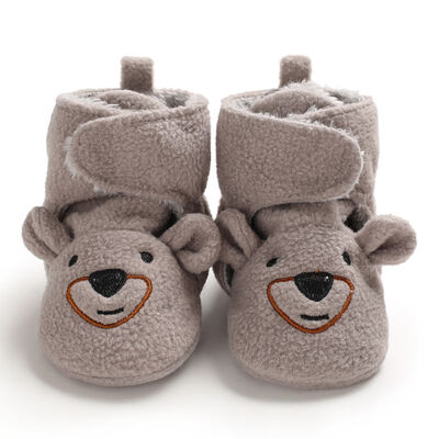 

Toddler Cartoon Prewalker Baby Shoes First Walkers Infant Winter Warm Plus Velvet Baby Girls Shoes