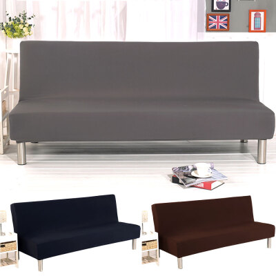 

Solid Universal Anti-dirty Black Armless Couch Sofa Covers For Living Room Stretch Sofa Bed Covers Elastic Sofa Bed Slipcovers