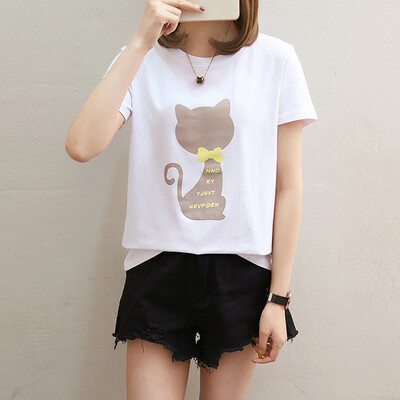 

Spring&summer new womens t-shirt female short-sleeved loose cartoon half-sleeved shirt on the clothes wholesale