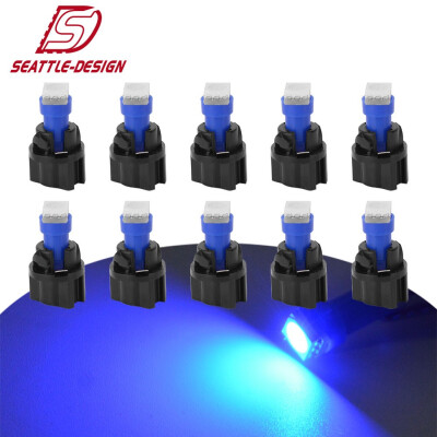 

10x Blue T5 PC74 73 Led Instrument Panel Gauge Cluster Light Bulb Twist Sockets