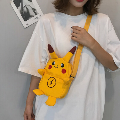 

Japanese Harajuku Cute Canvas Bag Girls Bag Chao Meng Cartoon Fashion One Shoulder Slant Bag
