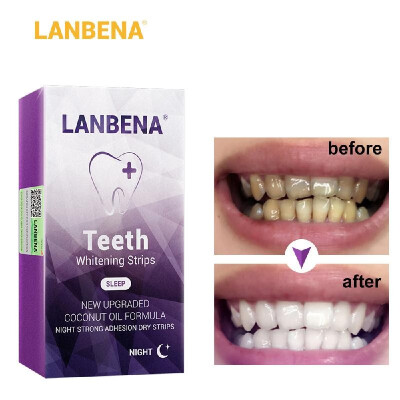 

17Pcs LANBENA Teeth Whitestrips Night Use Non-Stimulating Anti-Sensitive Advanced Teeth Whitening Strips Useful Oral Tooth Care