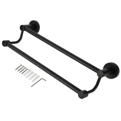 

Greensen Double Rods Towel Wall Mounted Bar Holder Hook Organizer Home Kitchen Bathroom Towel Wall Mounted BarTowel Rack