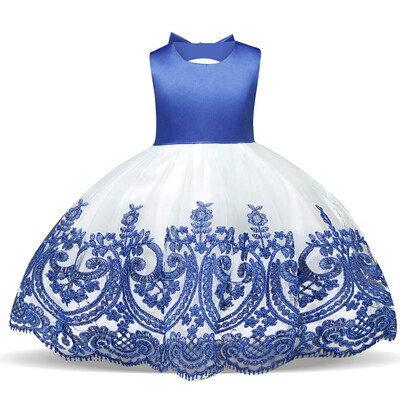 

Child Girls Lace Bowknot Princess Wedding Performance Formal Tutu Dress Clothes