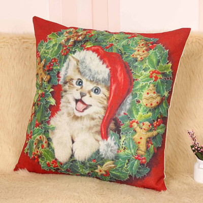 

Tailored Christmas Sofa Bed Home Decoration Festival Pillow Case Cushion Cover