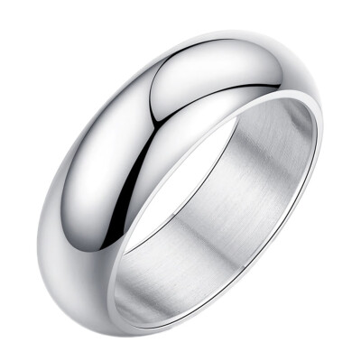 

Men Women45mm Width Band Titanium Steel Ring Plain Wedding Party Engagement Rings