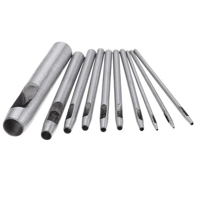 

10pcs DIY Handmade Belt Punching Leather Hole Punch Hollow Drilling Tools