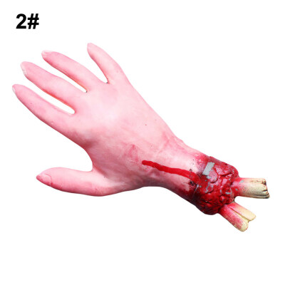 

Scary Bloody Fake Hand Foot Finger Brain Heart Halloween Party Horror Props