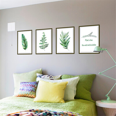 

〖Follure〗Plant Leaves Art Vinyl Mural Home Room Decor Wall Stickers