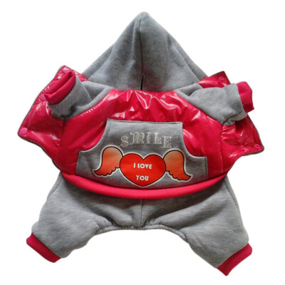 

Fashion Winter Dog Clothes Fleece Lining Warm Dog Jumpsuit Nylon Taffta Puppy Coat Pet Autumn winter Clothing