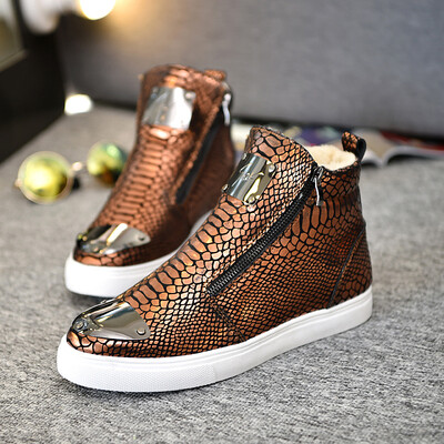 

Summer high mens shoes trend British casual shoes personalized fashion hair stylist Korean nightclub tide shoes Martin boots
