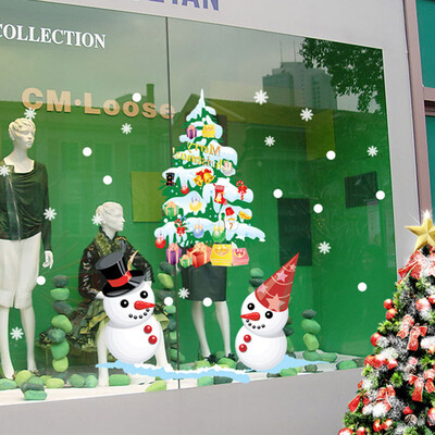 

〖Follure〗Merry Christmas Xmas PVC Removable Display Window Showcase Decor Wall Stickers