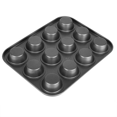 

Greensen Professional 12 Cup Muffin Yorkshire Pudding Cupcake Tray Bakeware Non-StickCake Mold Pastry Mold