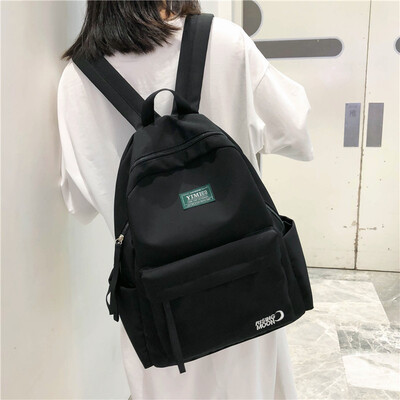 

Insfeng schoolbag for female students in Korean version of senior high school campus simple bfsen antique backpack shoulder bag