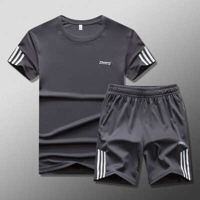

like Adidas short sportwear summer Men Sportswear Gym Clothing Sport Suit Basketball Shirts Jogging Pants Beach Shorts Gym Fitness