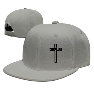 

Casual Men Women Christian Jesus Cross Flat Ajustable Snapback Cap ForestGreen