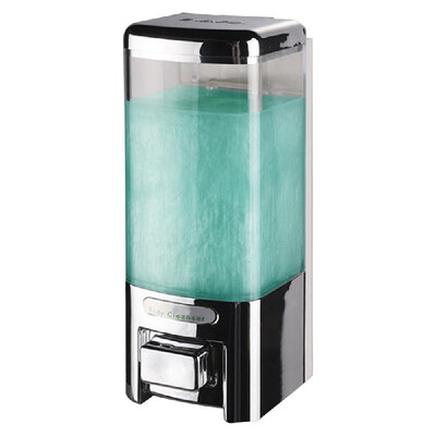 

SVAVO Manual Soap Dispenser Wall Mounted Dish Liquid Lotion Gel Shampoo Chamber Dispenser for Bathroom Kitchen