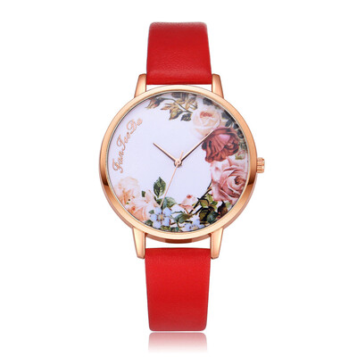 

FanTeeDa Brand Ladies Quartz Wristwatches Flower Rose Gold Dail Women Watch Girls Gift Clock Relogio Feminino Hot Sale 533