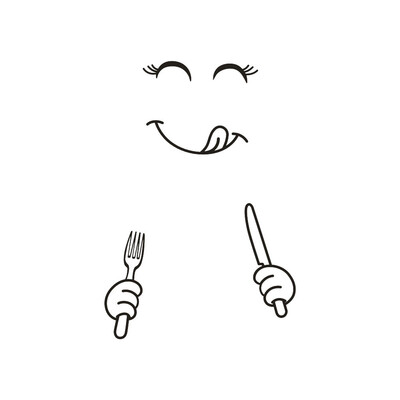 

〖Follure〗Cute Sticker Fridge Happy Delicious Face Kitchen Fridge Wall Stickers Art