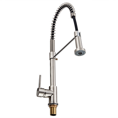 

Pull-down Sprayer Home Kitchen Sink Faucet Mixer Tap Brushed Nylon Water Pipe