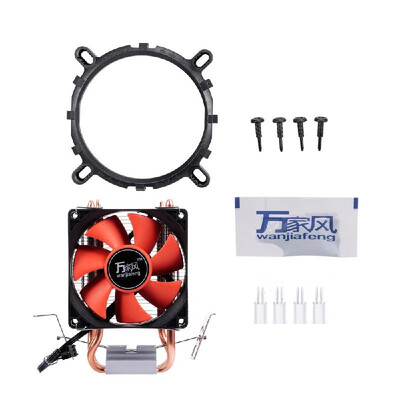 

Hydraulic CPU Cooler Heatpipe Fans Quiet Dual Tube Heatsink Radiator for Intel AMD