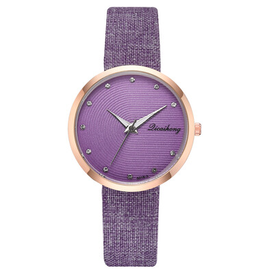

Diamond fashion trend ladies watch temperament high-end PU with watch limited time promotion