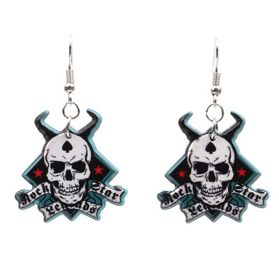 

Halloween Fashion Cartoon Zombie skull Earrings