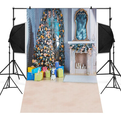 

〖Follure〗Christmas Backdrops Snowman Vinyl 3x5FT Lantern Background Photography Studio