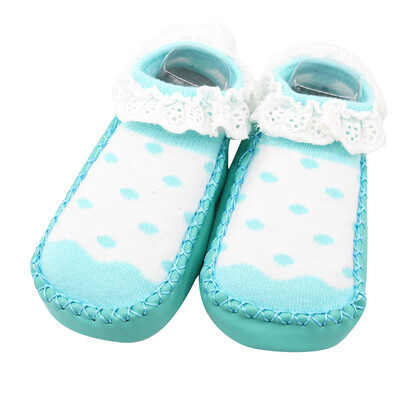 

0-24M Autumn Winter Toddler First Walkers Soft Sole Non-slip Cotton Cartoon Baby Shoes With Lace