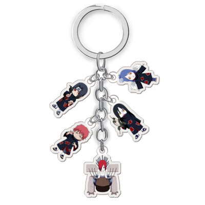 

CAR-TOBBY Anime Naruto Sakura Kakashi Itachi Metal Keychain Bag Car Key Ring