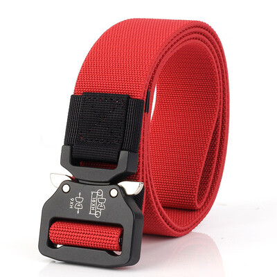 

New Unisex belt Quick release fashion Elastic knitting weaving Nylon Men&Women belt solid color casual Men cowboy belt