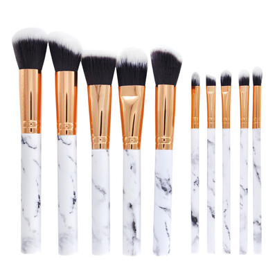 

Gobestart 10 Pcs Makeup Brush Set Professional Face Eye Shadow Eyeliner Foundation Blush