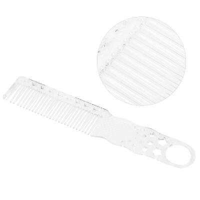 

Greensen Hairdressing Transparent Hair Comb Cutting Heat Resisting Anti-static Comb Barber Styling Tool