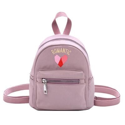 

Heart Pattern Travel Backpacks Women Oxford Cloth Shoulder Crossbody Bags