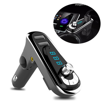 

〖Follure〗Car Kit Hands-free Wireless Bluetooth FM Transmitter MP3 Player Dual USB Charger