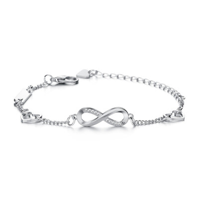 

Light Luxury Woman Bracelet Elegant Ladies Infinity Symbol Bracelet Popular micro-inlaid zircon bracelets women