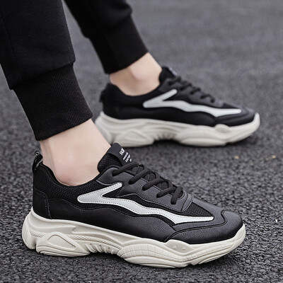 

New Summer Mens Shoes Korean Version Mesh Sports&Leisure Running Board Shoes Tide Shoes Ins Dads Mesh Shoes