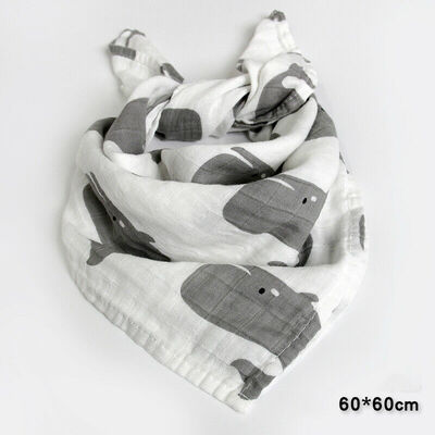 

6060cm New Baby Blankets Muslin Swaddle Wrap Feeding Burp Cloth Towel Scarf