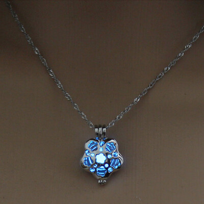 

1PC New Skull Glow In The Dark Chaming Luminous Horse Heart Owl Charm Women Jewelry Fashion Pendant Necklace