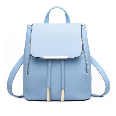 

Women Backpacks Solid School Bag For Teenage Girls PU Leather Travel Bags