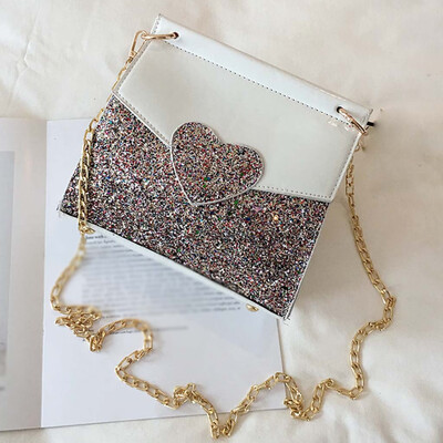 

Tailored Womens Fashion Shoulder Bag Sequin Diagonal Cross Bag Casual Wild Bag